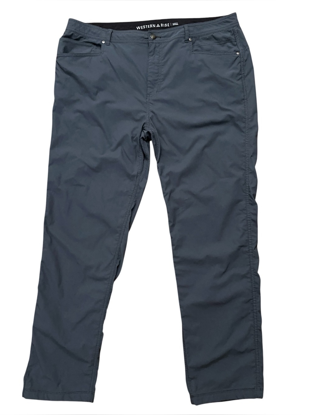 Western Rise Evolution Travel Pants Mens 40 Stretch Performance Hiking Gray